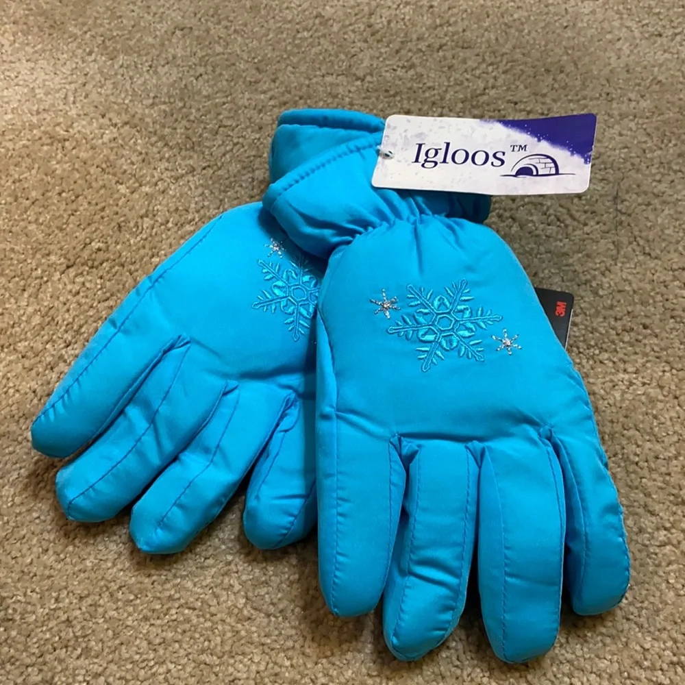 Girls Igloos Ski Gloves S/M NWT